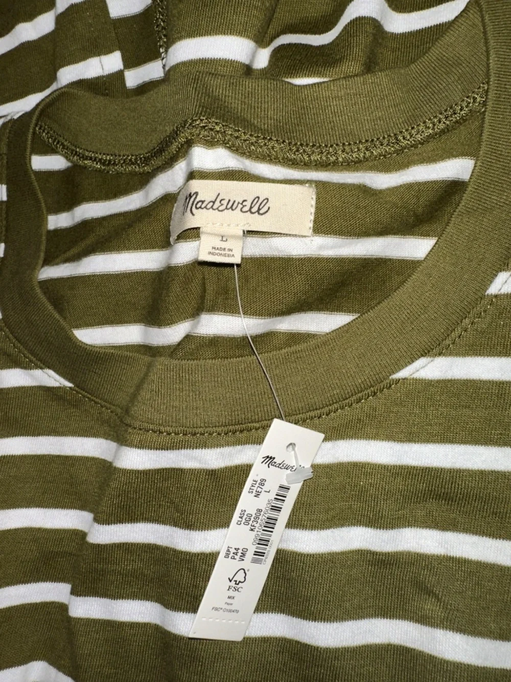 Madewell Organic Cotton Crewneck Tank Midi Dress in Stripe - Picture 5 of 5